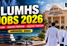 LUMHS Jobs 2026 – Professor, Associate Professor & Assistant Professor LUMHS Jobs 2026 Professor Associate Professor Assistant Professor