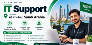 IT Support Jobs in Al Khobar Saudi Arabia