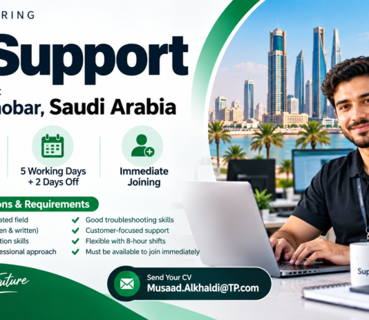 IT Support Jobs in Al Khobar Saudi Arabia