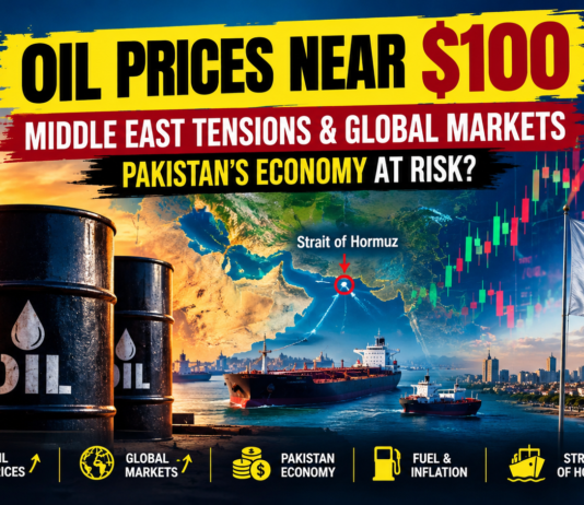 Oil prices near $100 as Middle East tensions affect global markets